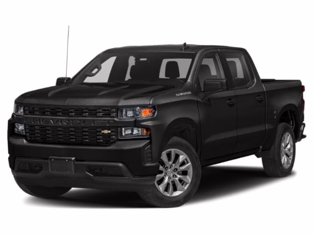 2019 Black Chevrolet Silverado 1500 Custom 4X4 Truck