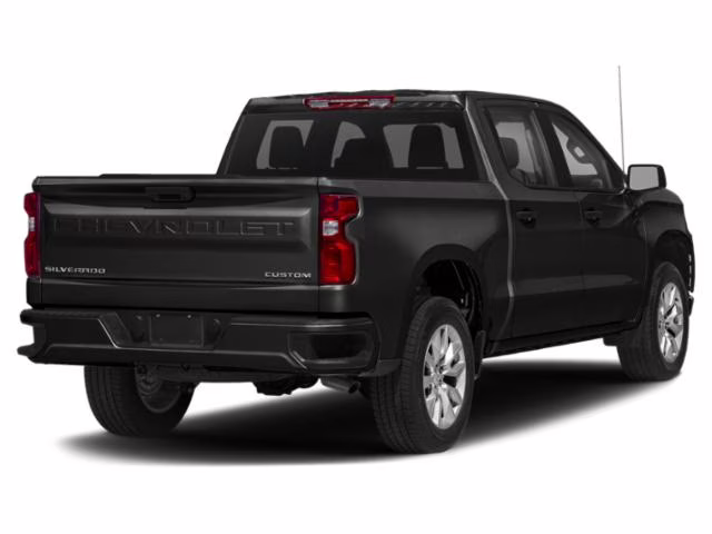 2019 Black Chevrolet Silverado 1500 Custom 4X4 Truck
