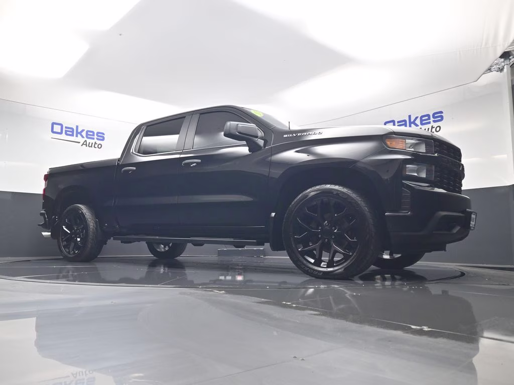 2019 Black Chevrolet Silverado 1500 Custom 4X4 Truck