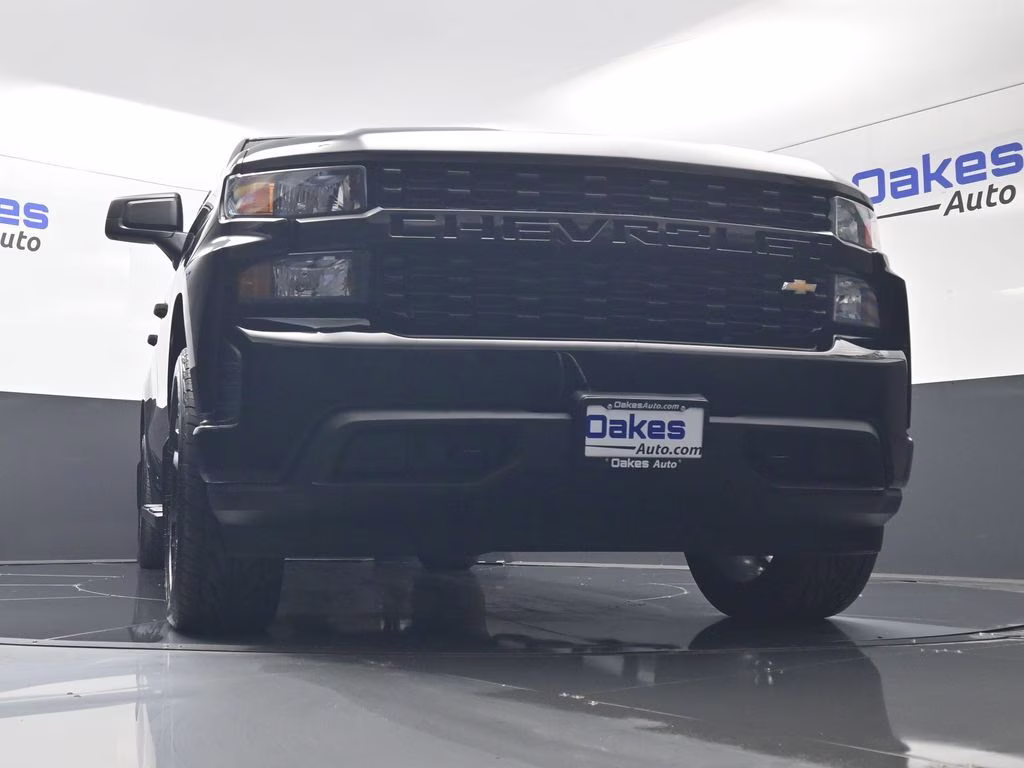 2019 Black Chevrolet Silverado 1500 Custom 4X4 Truck