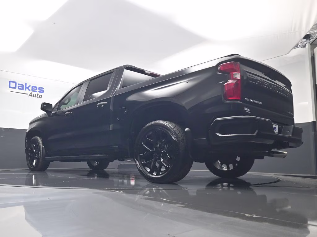 2019 Black Chevrolet Silverado 1500 Custom 4X4 Truck