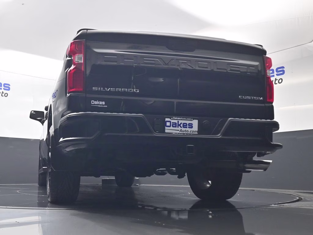 2019 Black Chevrolet Silverado 1500 Custom 4X4 Truck