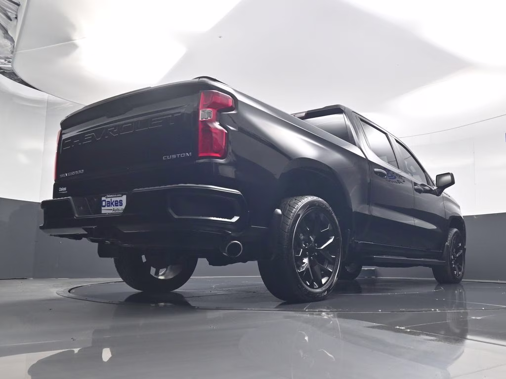 2019 Black Chevrolet Silverado 1500 Custom 4X4 Truck