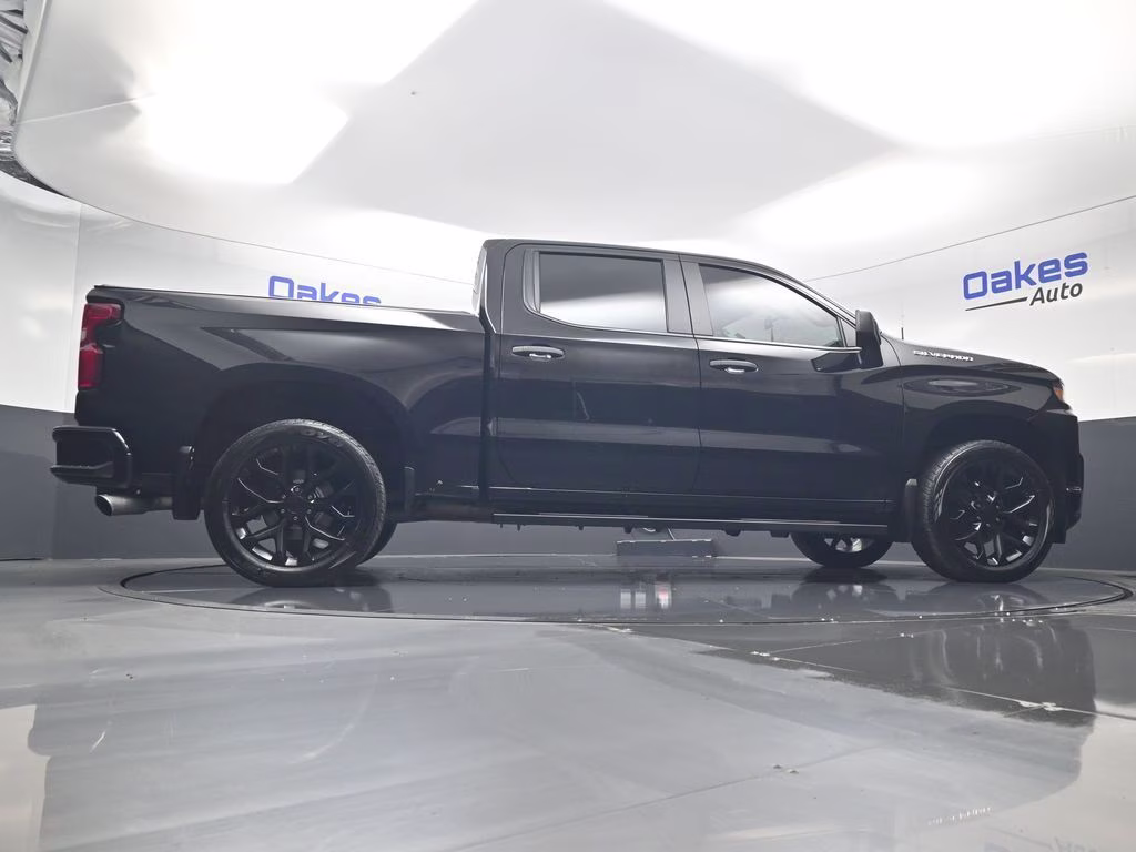 2019 Black Chevrolet Silverado 1500 Custom 4X4 Truck