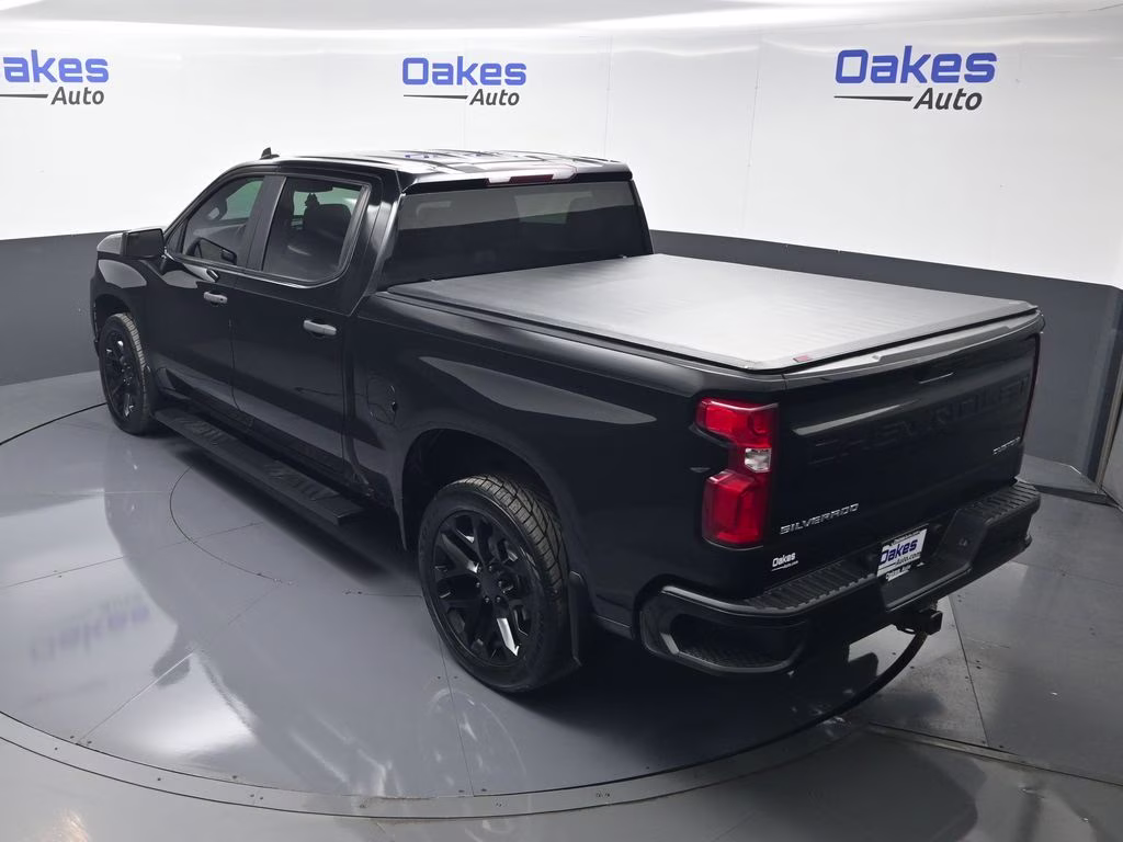 2019 Black Chevrolet Silverado 1500 Custom 4X4 Truck