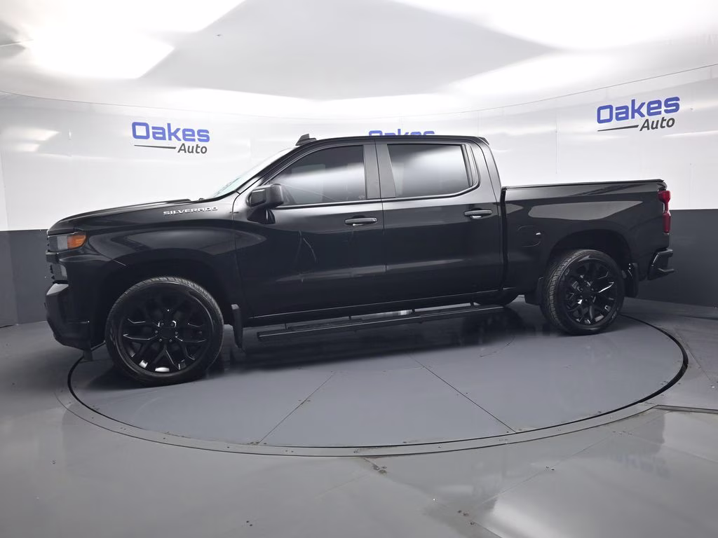 2019 Black Chevrolet Silverado 1500 Custom 4X4 Truck