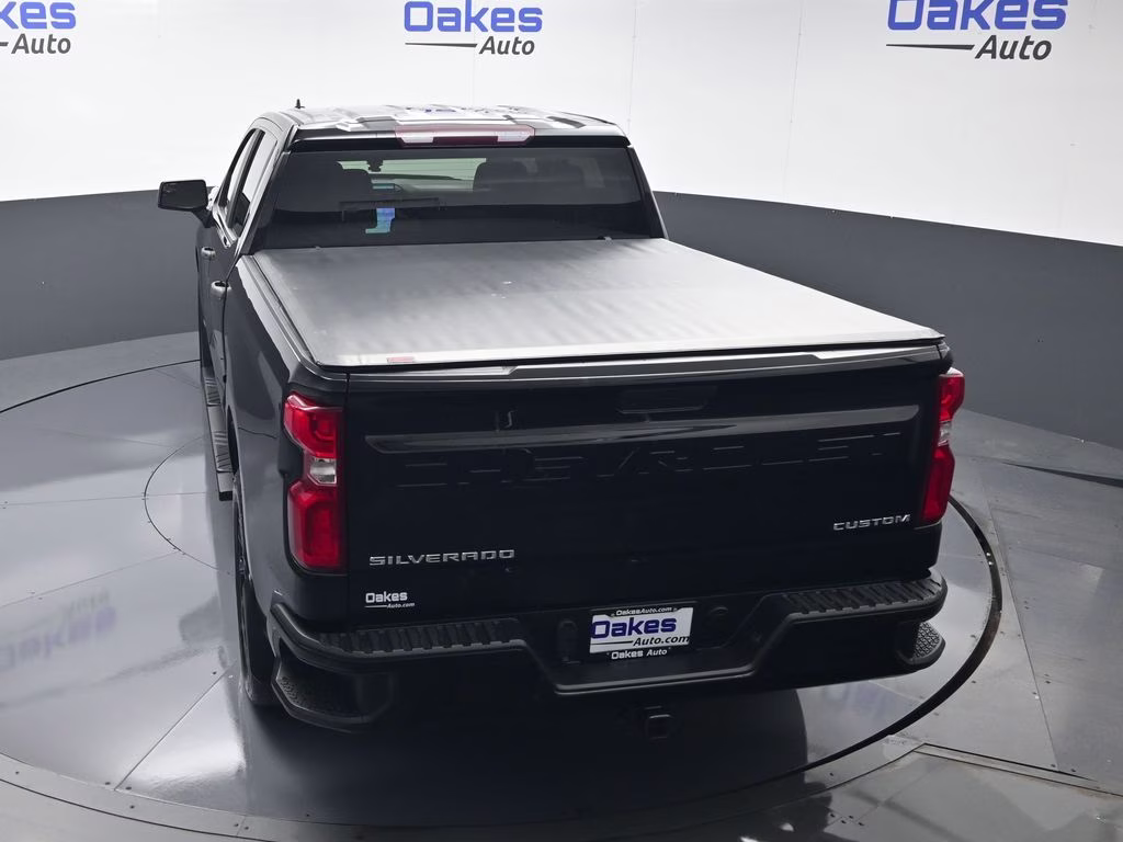 2019 Black Chevrolet Silverado 1500 Custom 4X4 Truck