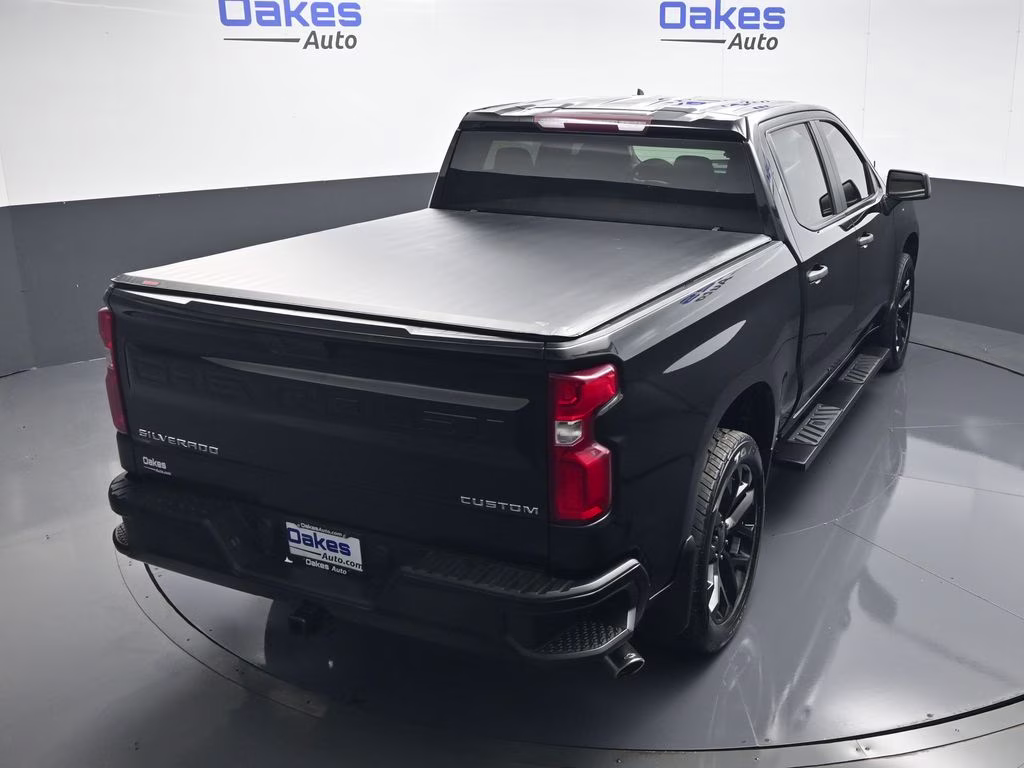 2019 Black Chevrolet Silverado 1500 Custom 4X4 Truck