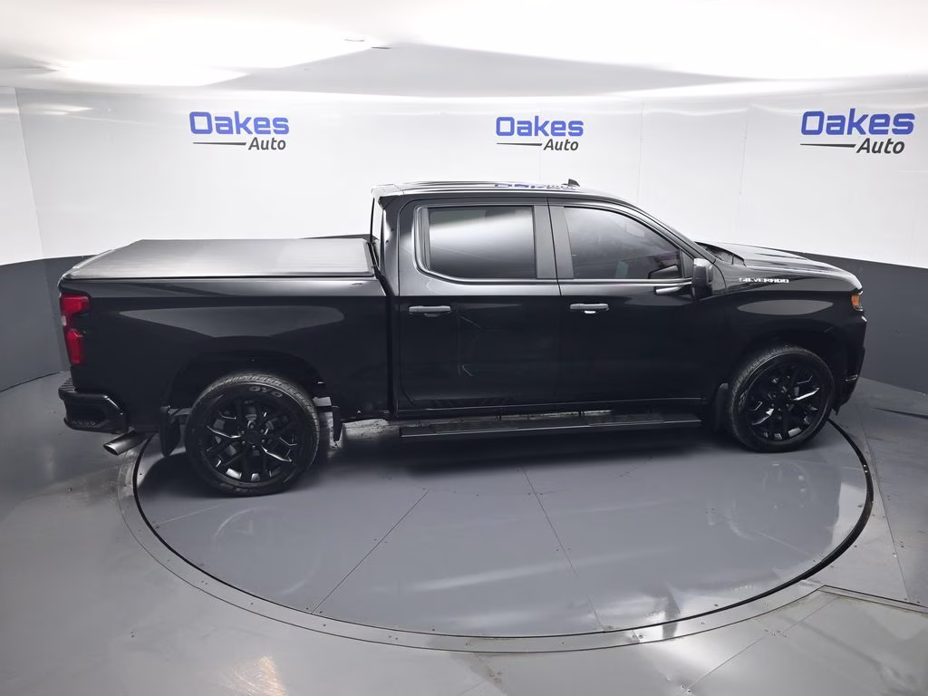 2019 Black Chevrolet Silverado 1500 Custom 4X4 Truck