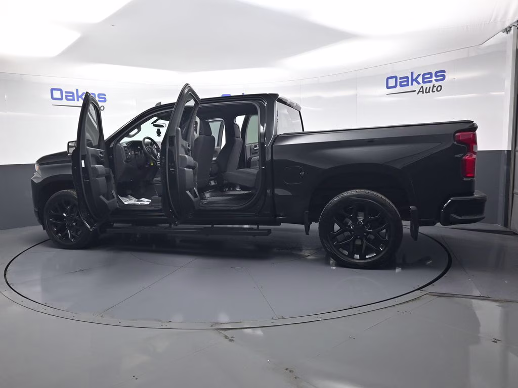 2019 Black Chevrolet Silverado 1500 Custom 4X4 Truck