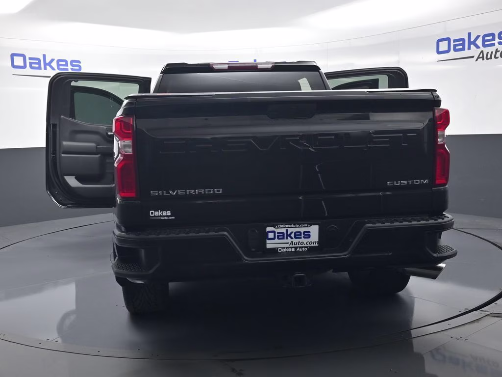 2019 Black Chevrolet Silverado 1500 Custom 4X4 Truck