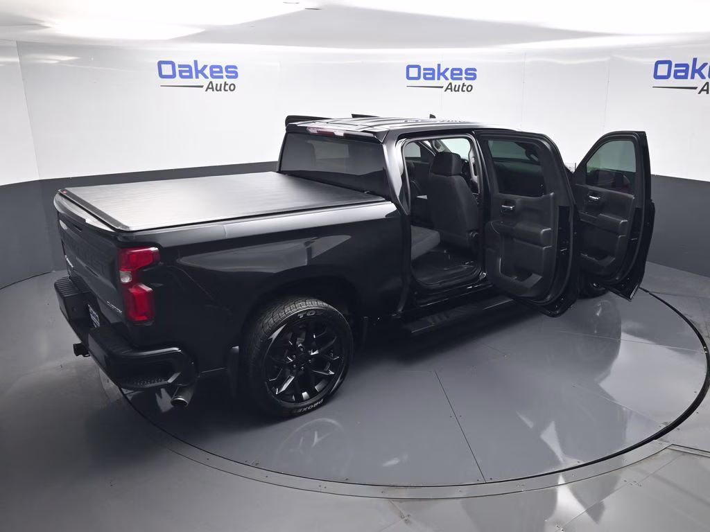 2019 Black Chevrolet Silverado 1500 Custom 4X4 Truck