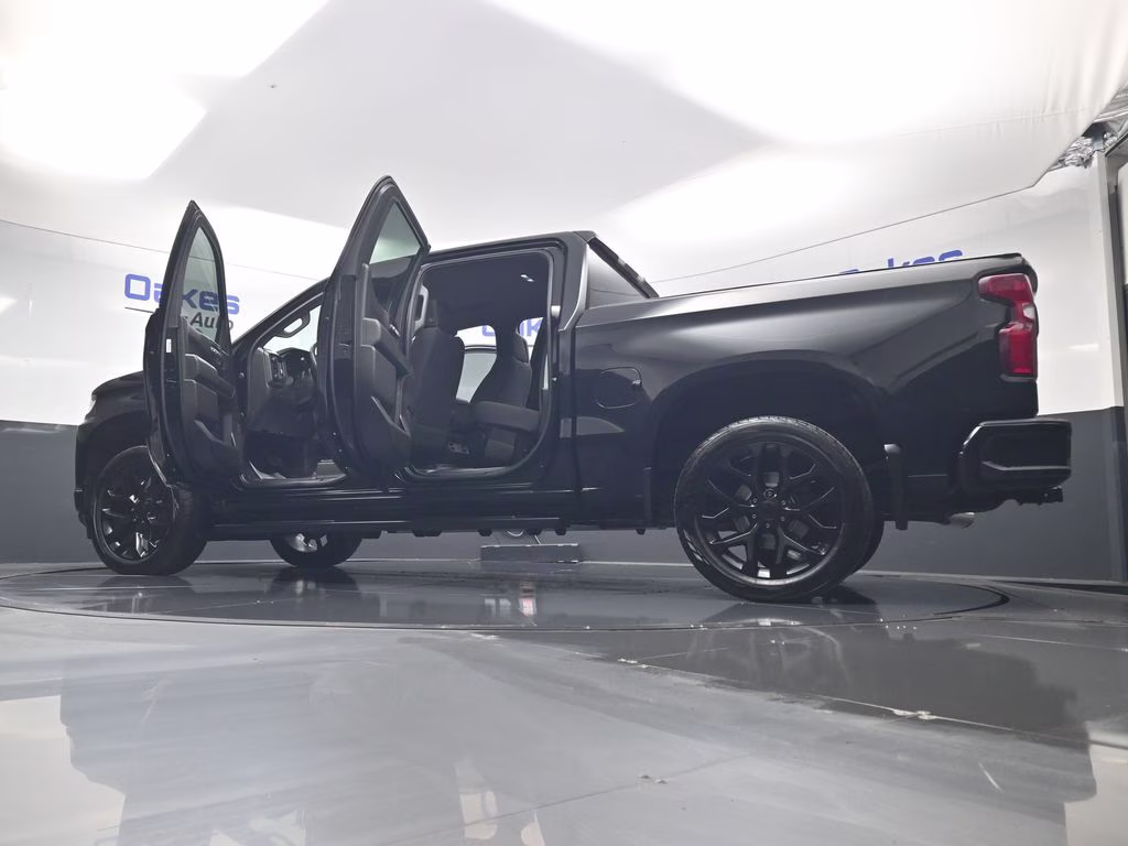 2019 Black Chevrolet Silverado 1500 Custom 4X4 Truck