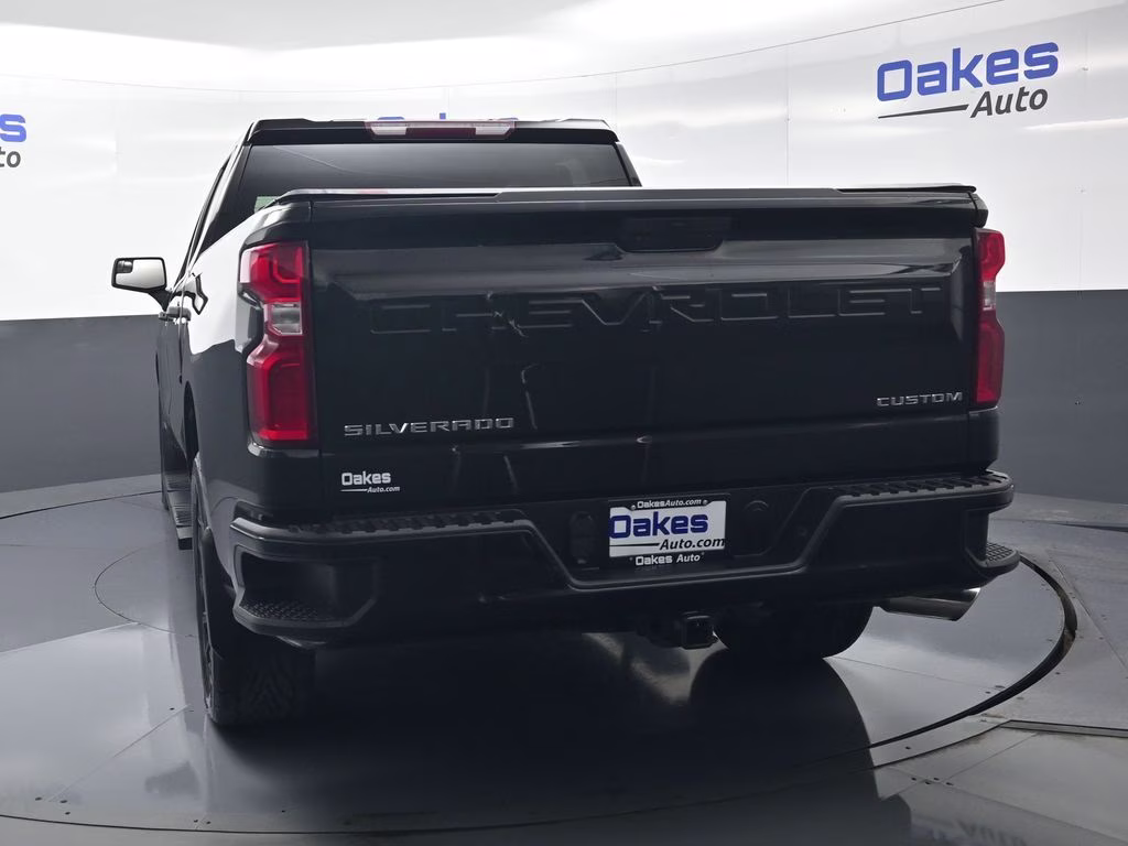 2019 Black Chevrolet Silverado 1500 Custom 4X4 Truck