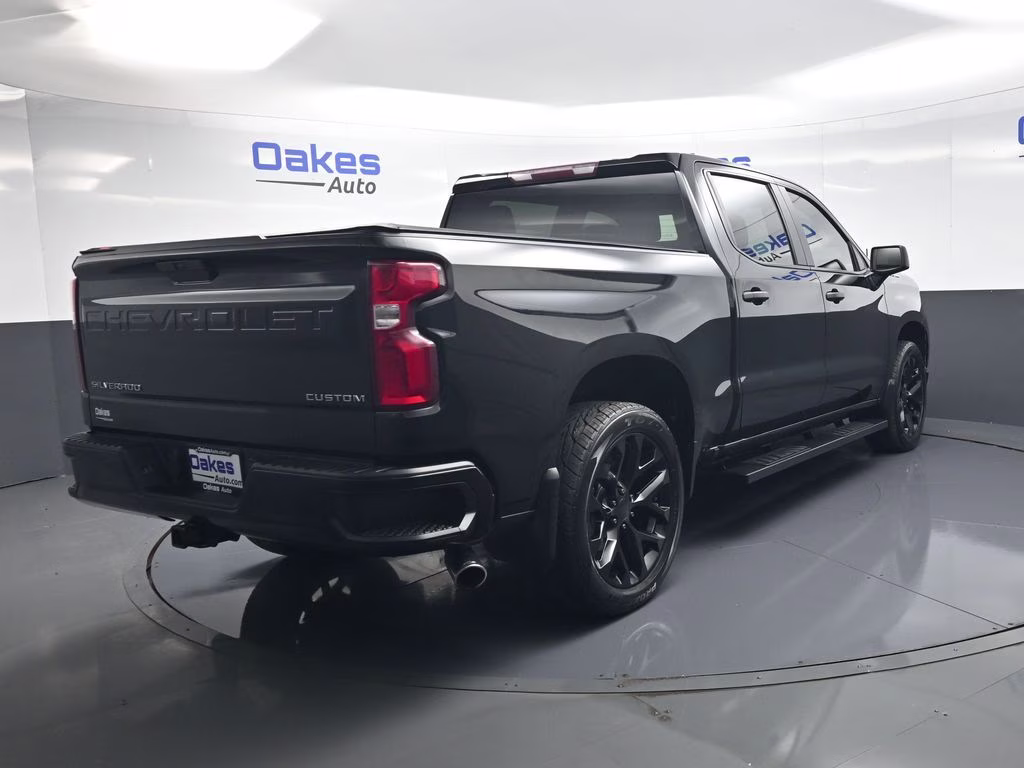 2019 Black Chevrolet Silverado 1500 Custom 4X4 Truck