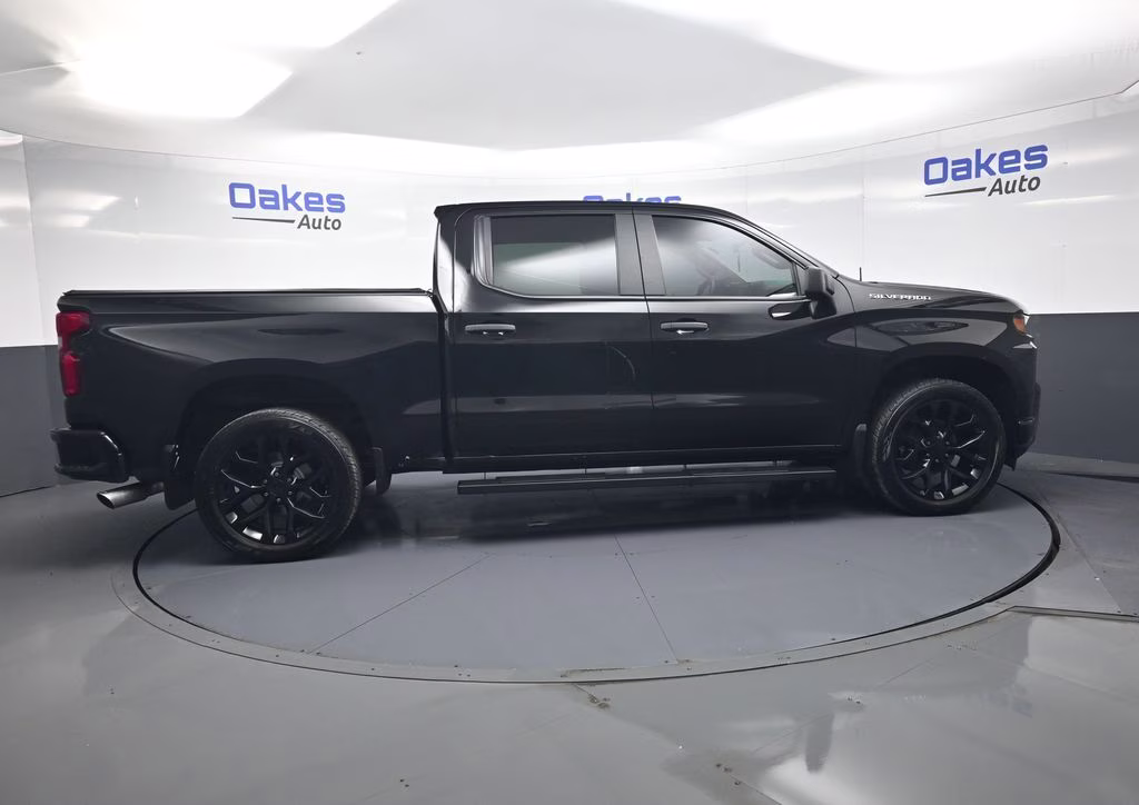 2019 Black Chevrolet Silverado 1500 Custom 4X4 Truck