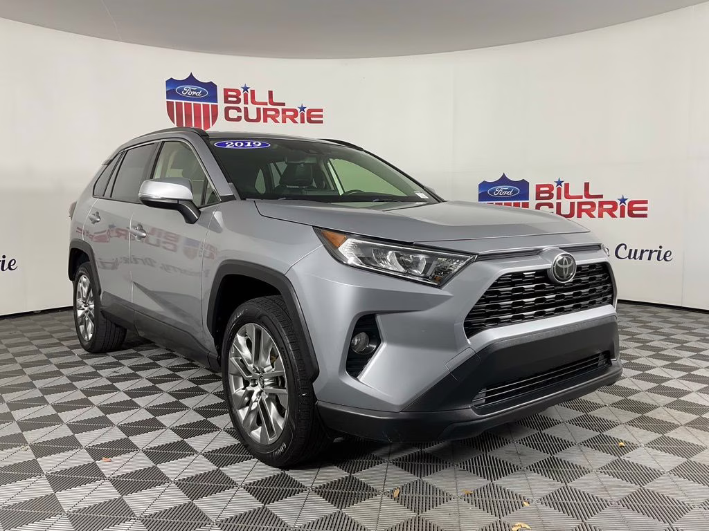 2019 Silver Sky Metallic Toyota RAV4 XLE Premium AWD SUV
