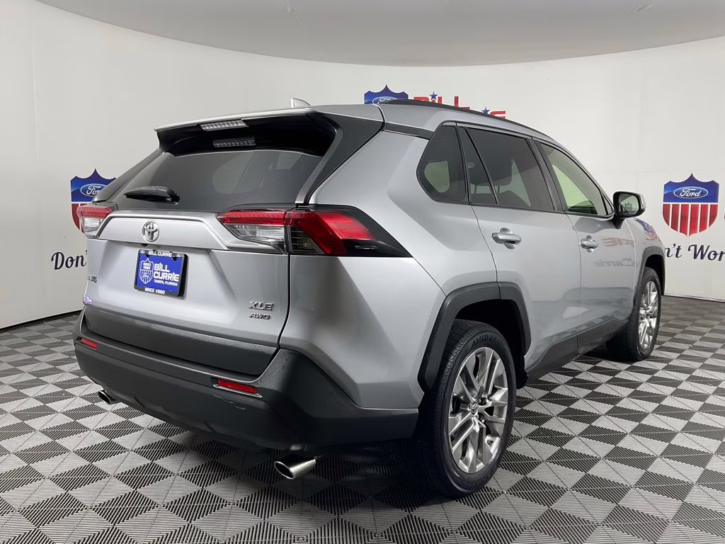 2019 Silver Sky Metallic Toyota RAV4 XLE Premium AWD SUV