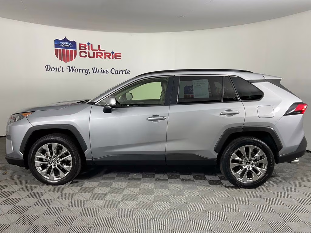 2019 Silver Sky Metallic Toyota RAV4 XLE Premium AWD SUV