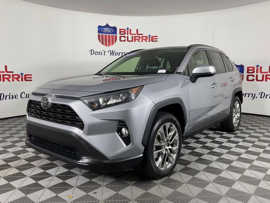 2019 Silver Sky Metallic Toyota RAV4 XLE Premium AWD SUV