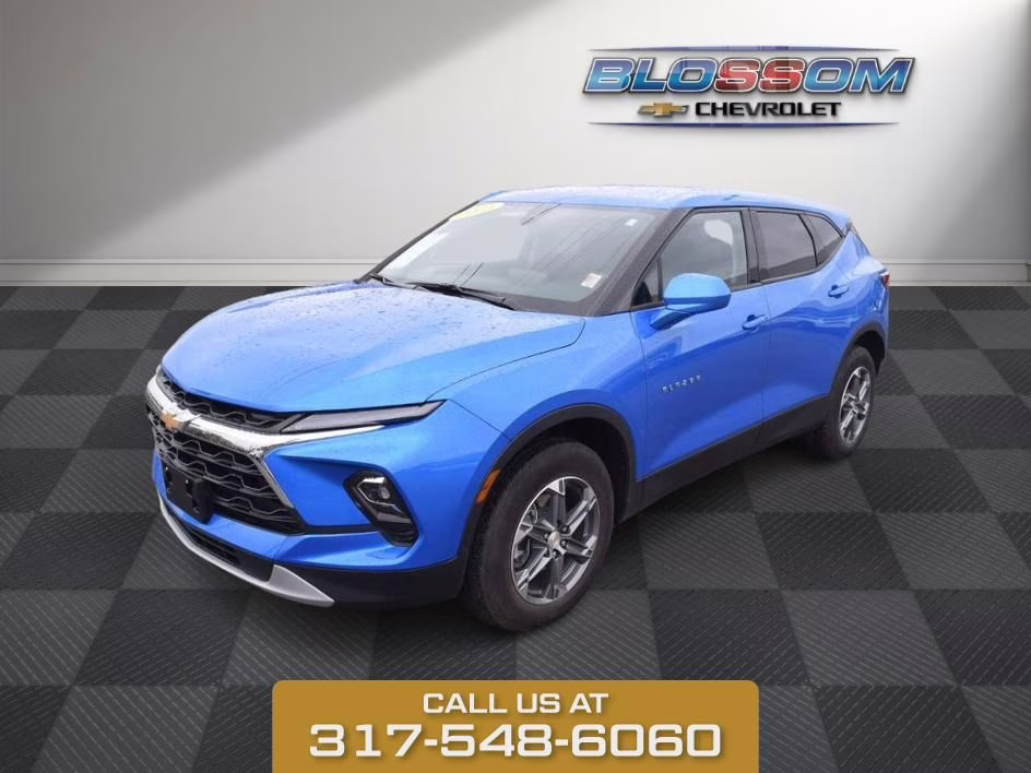 2025 Riptide Blue Chevrolet Blazer LT FWD SUV