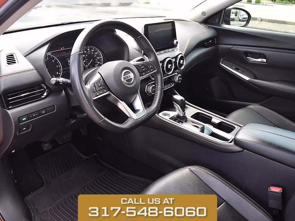 2023 Monarch Orange Metallic/Super Black Nissan Sentra SR FWD Sedan