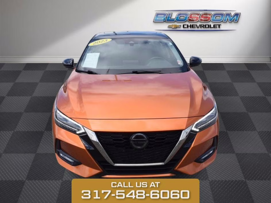 2023 Monarch Orange Metallic/Super Black Nissan Sentra SR FWD Sedan