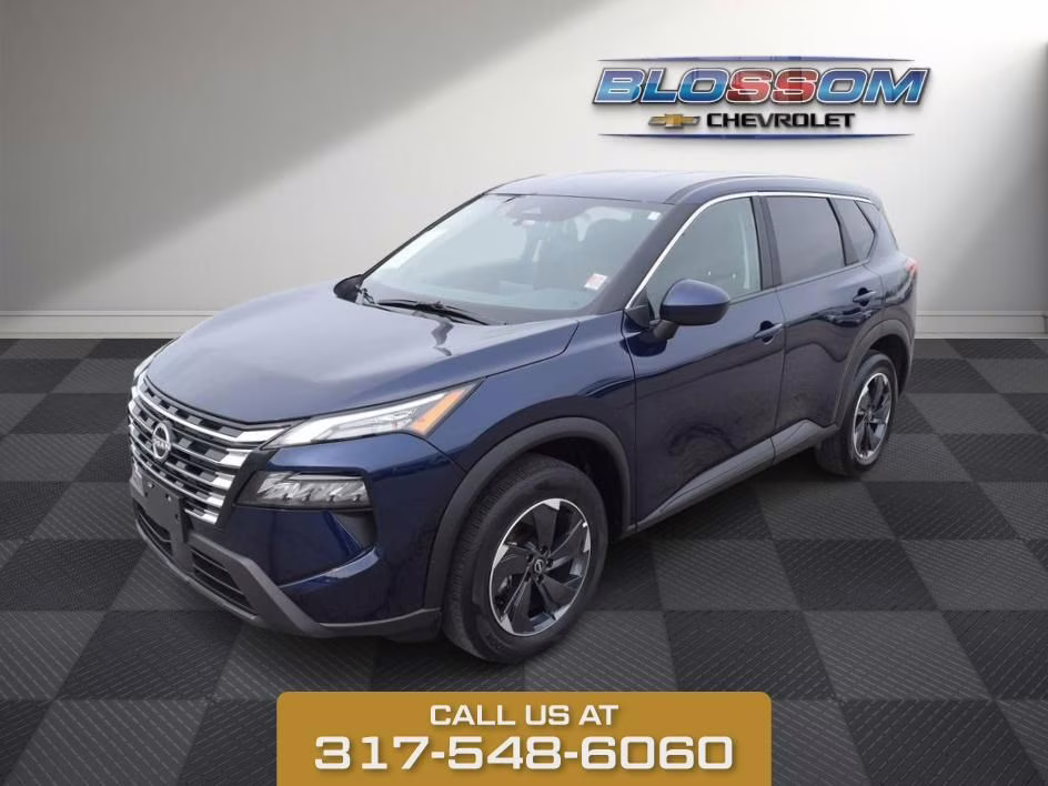 2025 Deep Ocean Blue Nissan Rogue SV AWD SUV