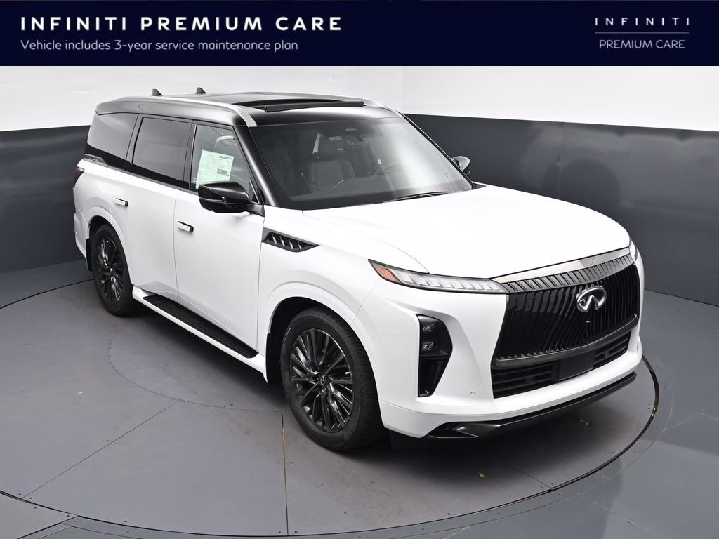 2026 Radiant White/Black Obsidian INFINITI QX80 AUTOGRAPH 4X4 SUV