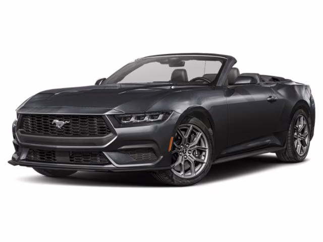 2026 Shadow Black Ford Mustang EcoBoost RWD Convertible