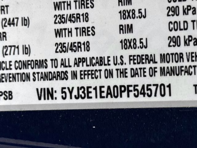 2023 Deep Blue Metallic Tesla Model 3 Base RWD Sedan