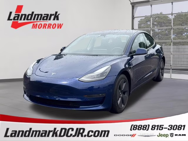 2023 Deep Blue Metallic Tesla Model 3 Base RWD Sedan