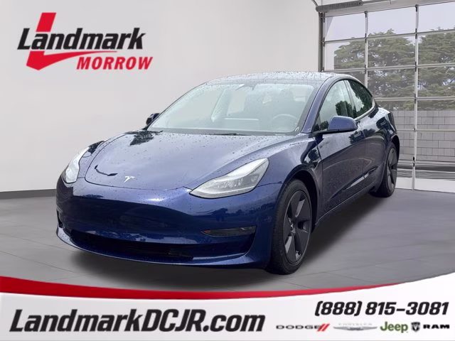 2023 Deep Blue Metallic Tesla Model 3 Base RWD Sedan