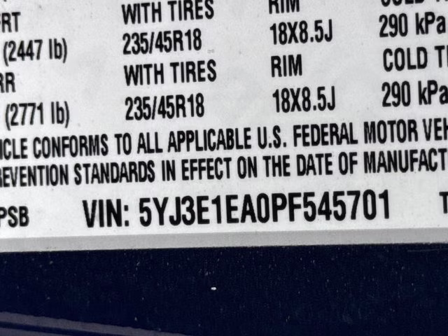 2023 Deep Blue Metallic Tesla Model 3 Base RWD Sedan