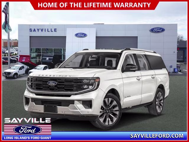 2026 Star White Metallic Tri-Coat Ford Expedition Max Platinum 4x4 4X4 SUV