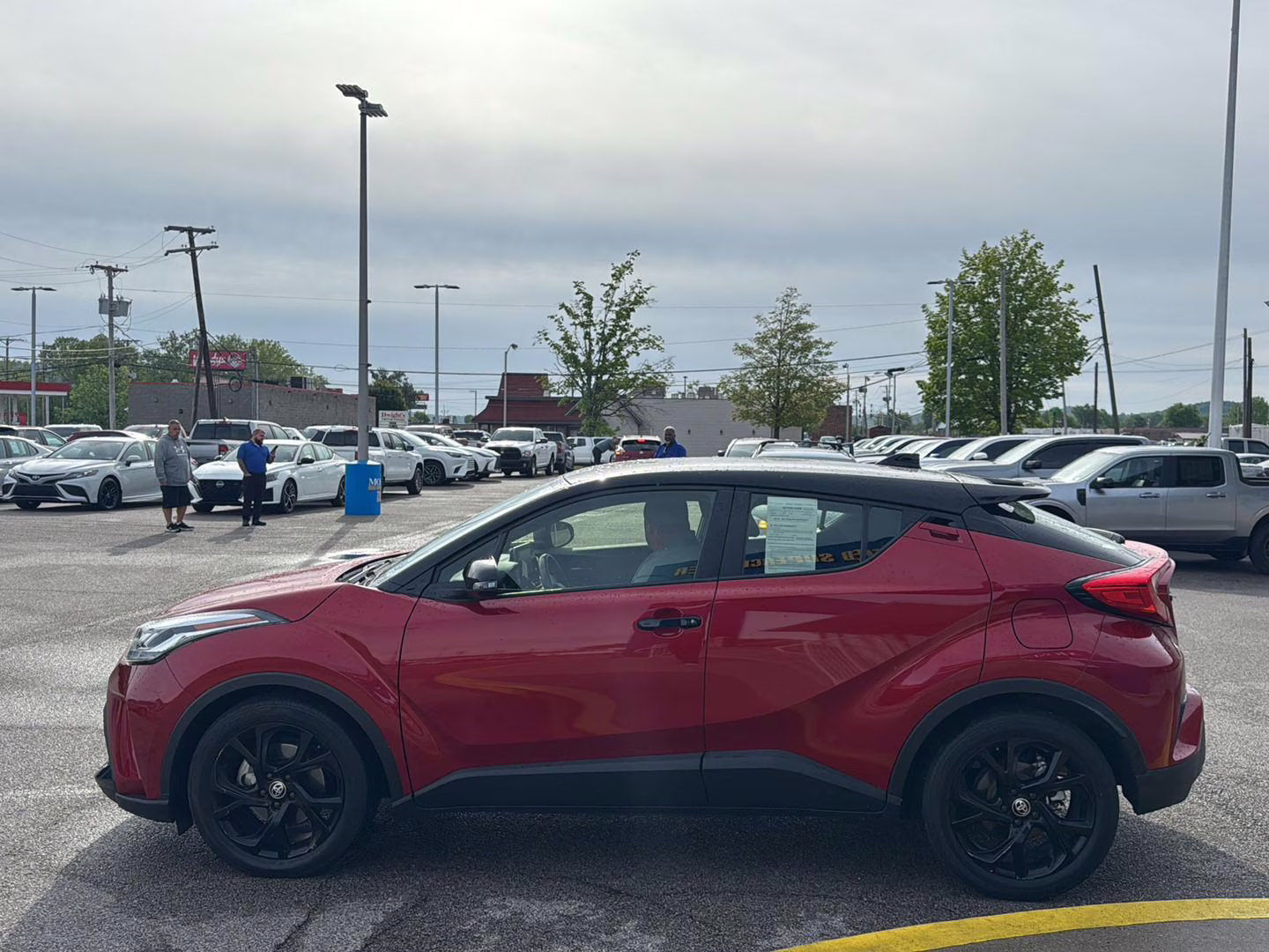 2021 Supersonic Red w/Black Roof Toyota C-HR Nightshade FWD SUV