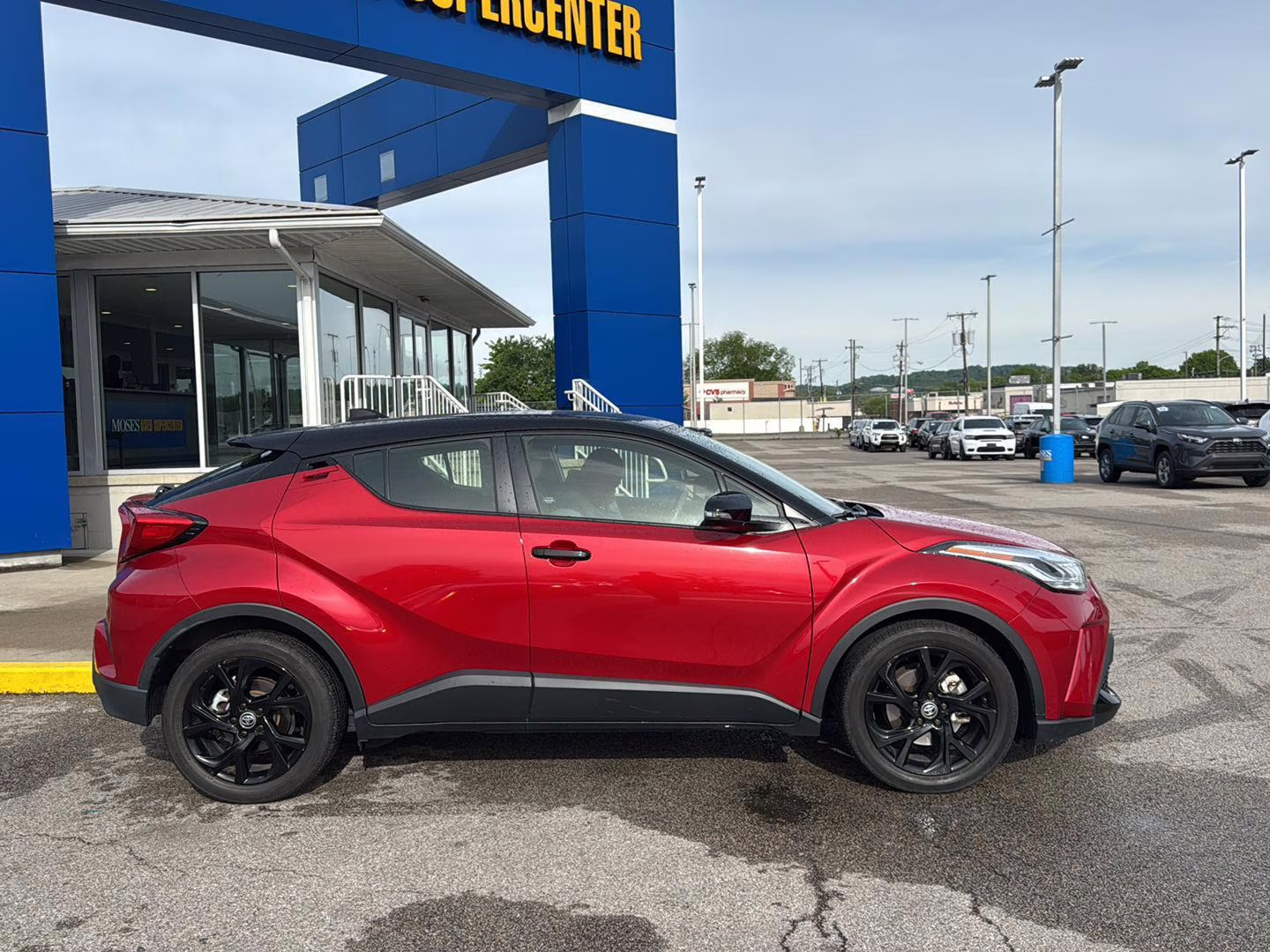 2021 Supersonic Red w/Black Roof Toyota C-HR Nightshade FWD SUV
