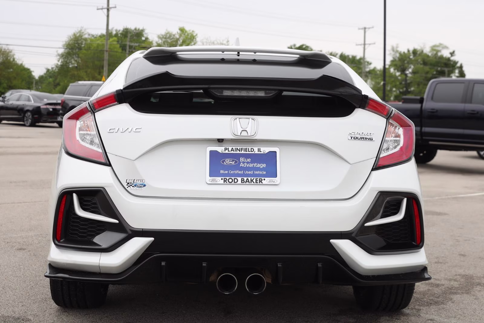 2020 Platinum White Pearl Honda Civic Hatchback SPORT TOURING FWD 5DR HB SPORT TOUR CV