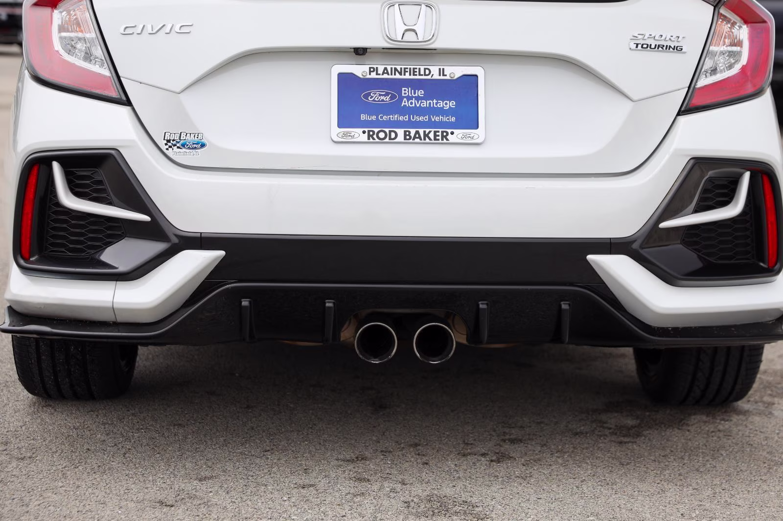 2020 Platinum White Pearl Honda Civic Hatchback SPORT TOURING FWD 5DR HB SPORT TOUR CV