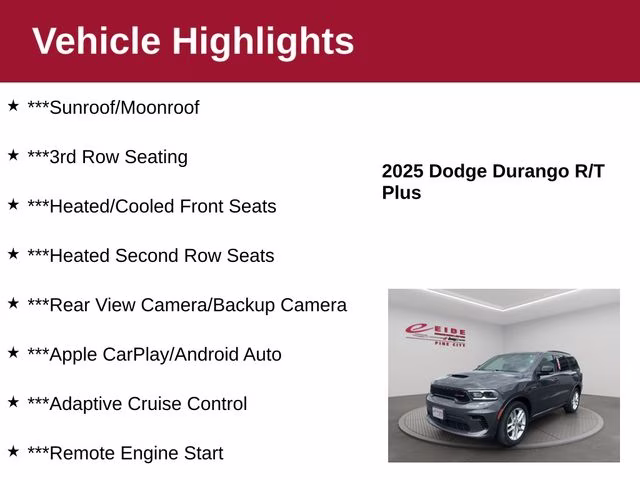 2025 Vapor Gray Dodge Durango R/T Plus AWD SUV