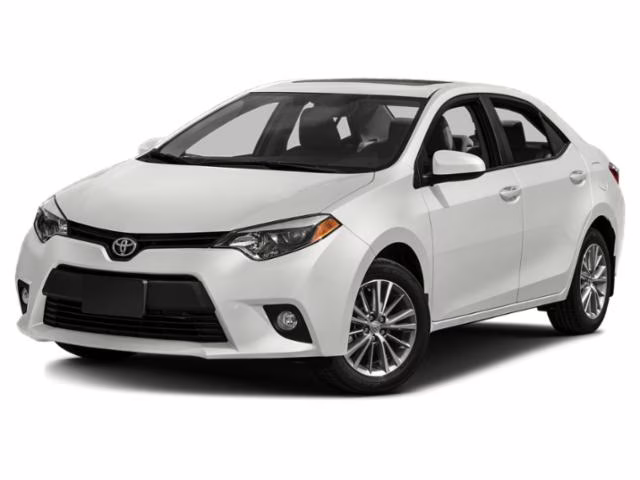 2015 White Toyota Corolla LE FWD Sedan