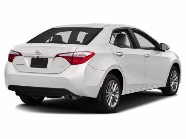 2015 White Toyota Corolla LE FWD Sedan