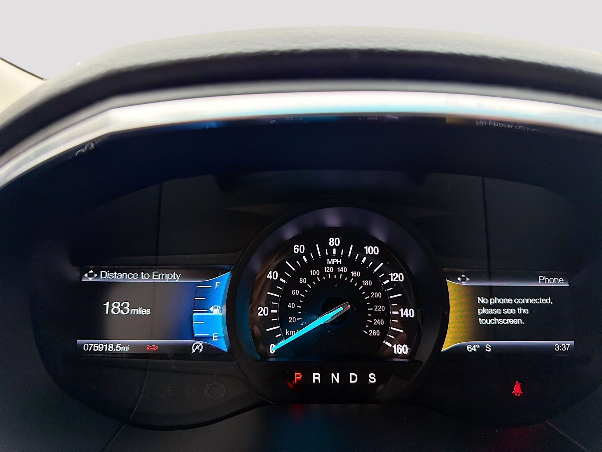 2020 Star White Metallic Tri-Coat Ford Edge Titanium FWD SUV