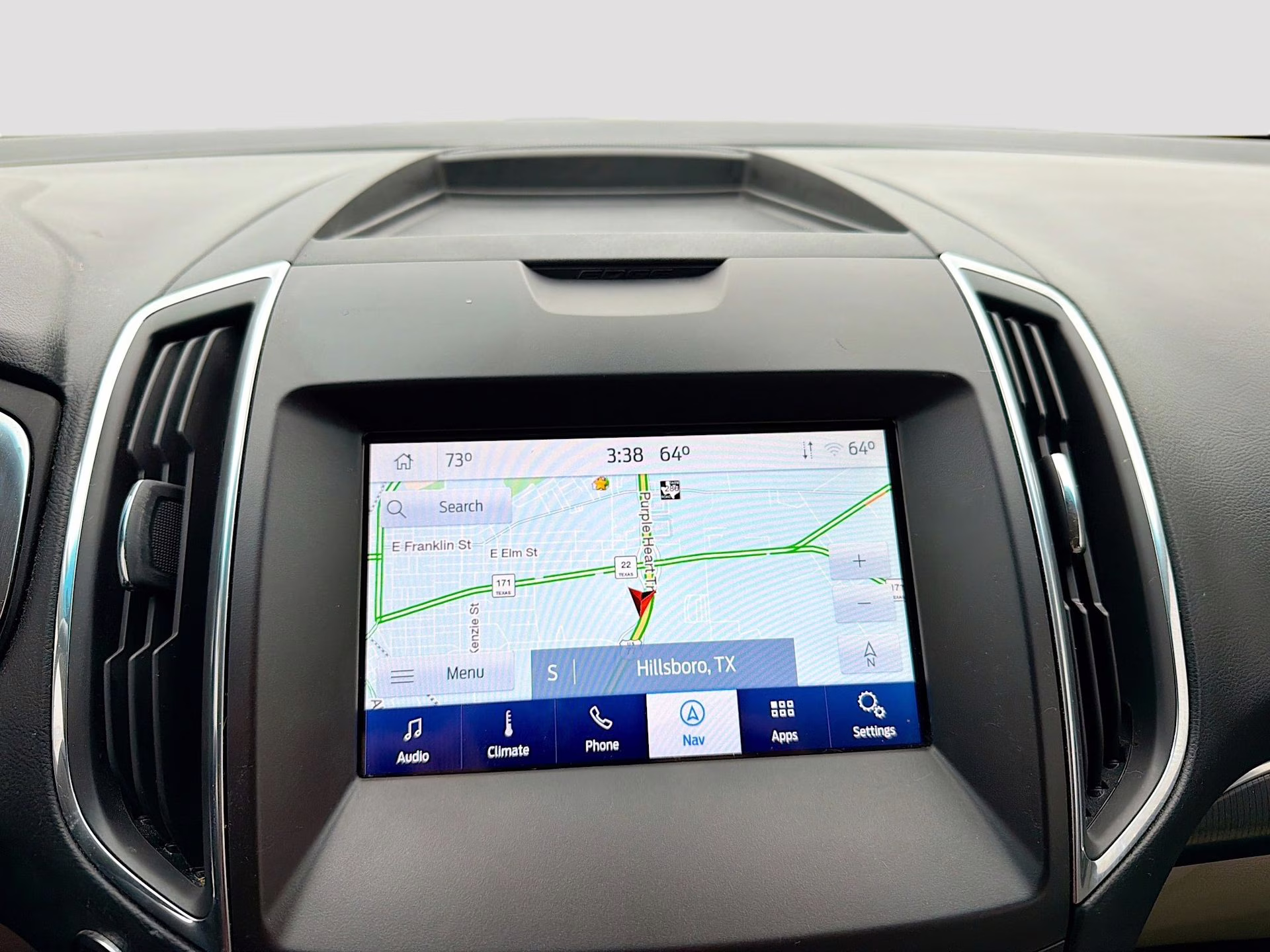 2020 Star White Metallic Tri-Coat Ford Edge Titanium FWD SUV