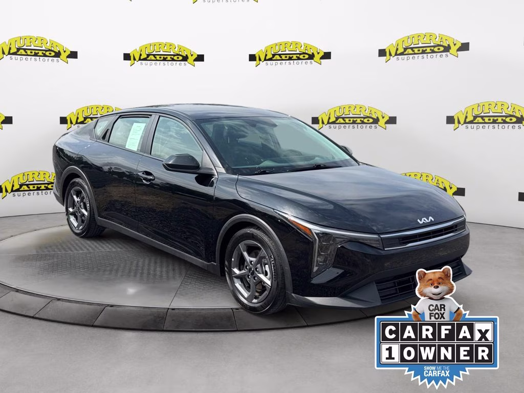 2025 Aurora Black Pearl Kia K4 LXS FWD Sedan