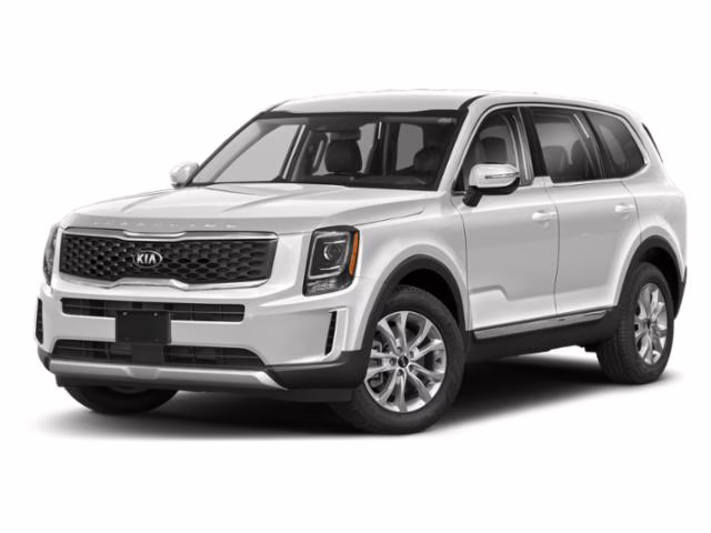 2021 Glacial White Pearl Kia Telluride LX FWD SUV