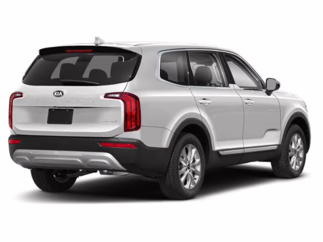 2021 Glacial White Pearl Kia Telluride LX FWD SUV