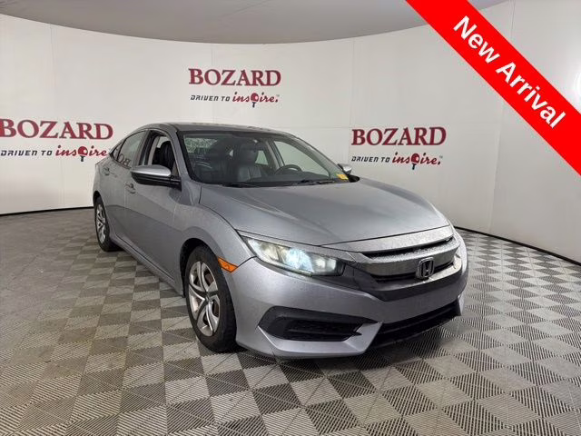 2018 Lunar Silver Metallic Honda Civic LX FWD Sedan