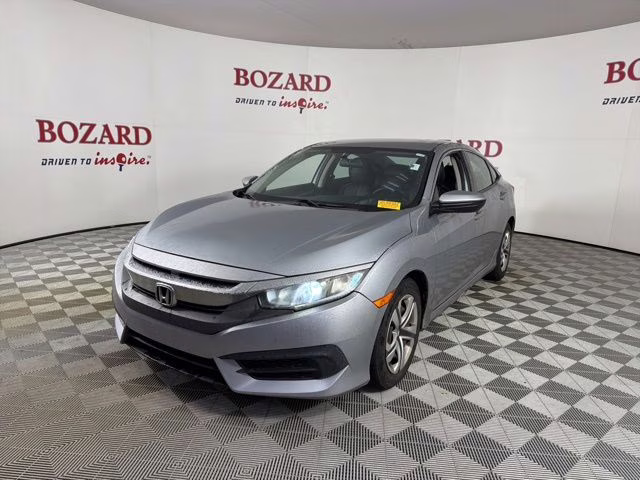 2018 Lunar Silver Metallic Honda Civic LX FWD Sedan