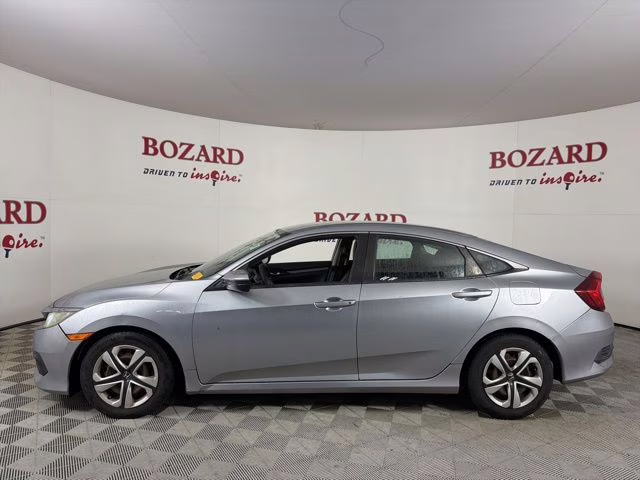 2018 Lunar Silver Metallic Honda Civic LX FWD Sedan
